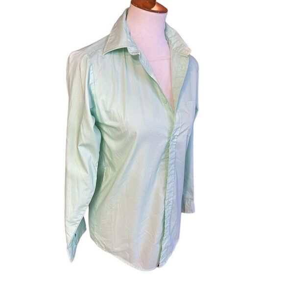 George Light Mint Green Button Down Shirt XXL Runs small more like Large-EUC - Picture 3 of 9